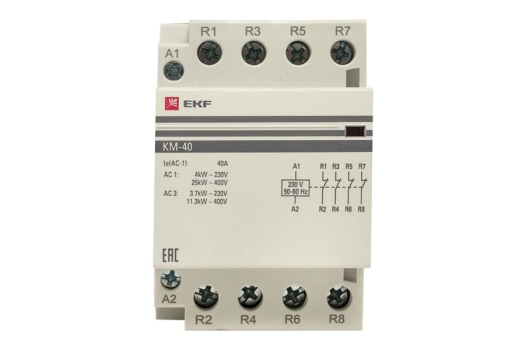 Контактор модульный КМ 40А 4NC (3 мод.) EKF PROxima