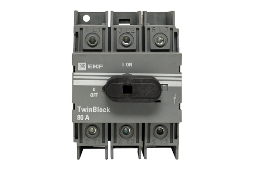 Рубильник 80A 3P c рукояткой управления для прямой установки TwinBlock EKF