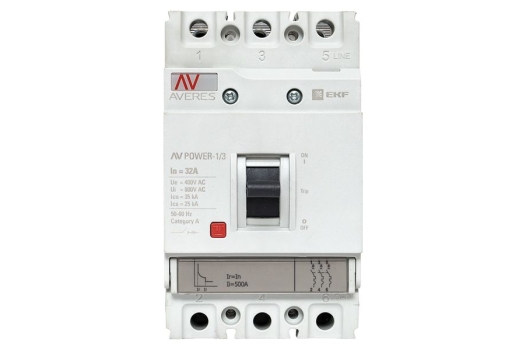 Автоматический выключатель AV POWER-1/3 32А 35kA TR EKF AVERES