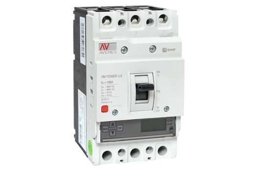 Автоматический выключатель AV POWER-1/3 100А 50kA ETU6.0 EKF AVERES