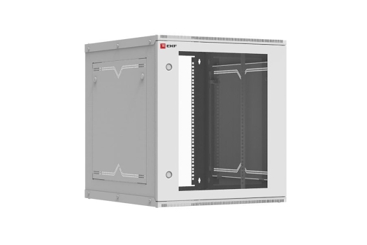Шкаф телекоммуникационный настенный разборный 12U (600х650) дверь стекло, Astra серия EKF PROxima