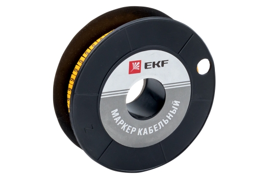 Маркер кабельный 6,0 мм2 "6" (350 шт.) (ЕС-3) EKF PROxima (200уп)