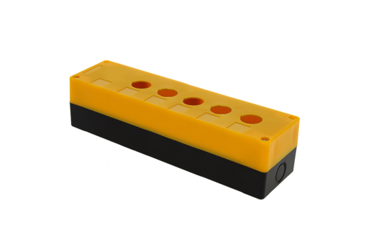 Корпус КП105 пластиковый 5 кнопок желтый EKF PROxima (50шт)