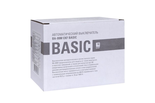 Автоматический выключатель ВА-99МL 100/20А 3P 18кА EKF Basic