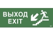 Этикетка самоклеящаяся 350х130мм 'Выход/лестница вниз/фигура' IEK