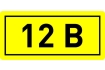 Наклейка '12В' (10х15) EKF PROxima