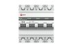Автоматический выключатель 4P 4А (C) 4,5kA ВА 47-63 EKF PROxima