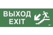 Этикетка самоклеящаяся 280х100мм 'Выход/лестница вниз/фигура' IEK